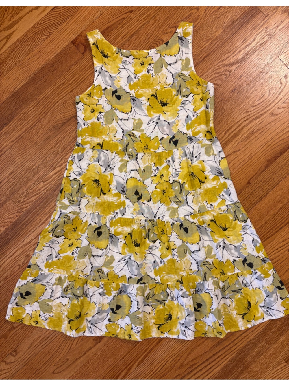 Valentina Naldi Yellow Floral Midi Dress - Picture 3 of 7
